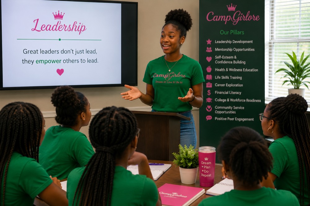Camp Girlore leadership presentation
